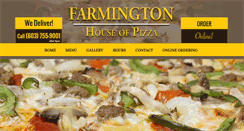 Desktop Screenshot of farmingtonhouseofpizza.com