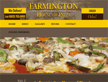 Tablet Screenshot of farmingtonhouseofpizza.com